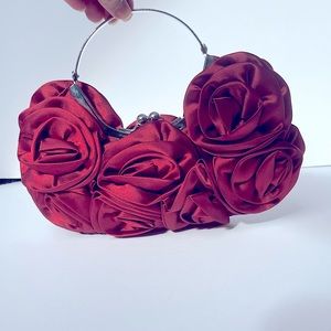 Small Red Rose Evening Bag Valentines Day